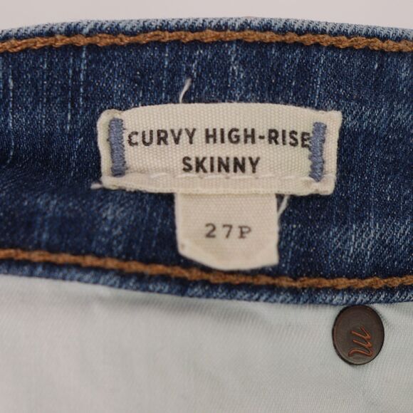 Madewell Petite Curvy High-Rise Skinny Jeans Drop Step-Hem size 27P - Picture 7 of 8